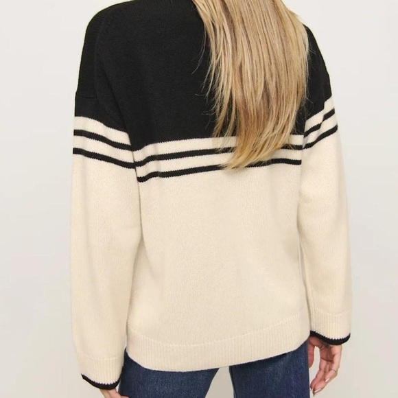 Reformation Brooklyn Cashmere Polo Sweater - Picture 2 of 6